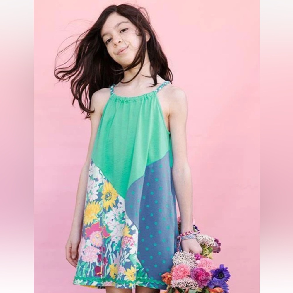 NWT Kids Matilda Jane Dream Chasers Polka Dot Daisy Dress Size 16